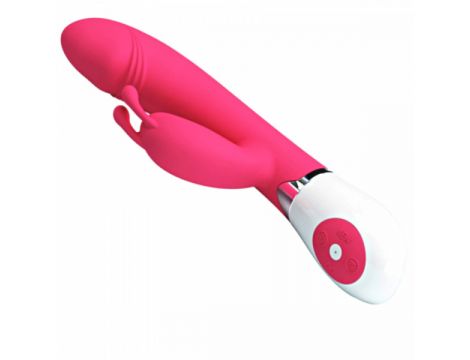 Wibrator króliczek Pretty Love Gene różowy 30 funkcji 20 cm - 3